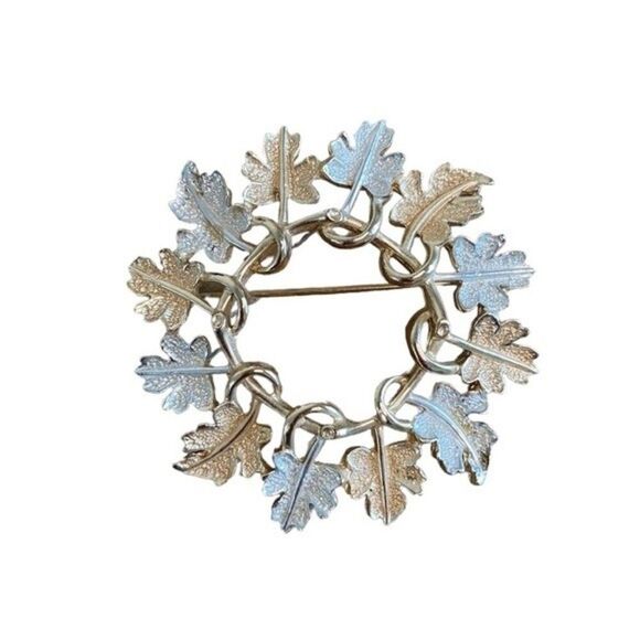 Sarah Coventry Gold & Silvertone Brooches Lot of 4 Signed Vintage - Picture 11 of 13